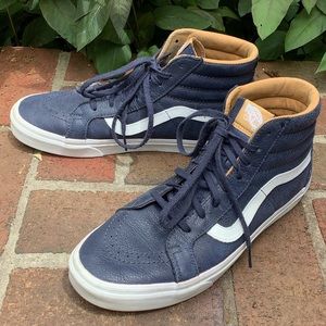 EUC Vans all-leather Sk8 high, size M10.5 / W12